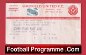 Sheffield United v Manchester United 1993 Ticket – Champions
