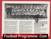 Manchester United Multi Signed Squad Team Picture Autographed 1960s
