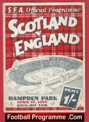 Scotland v England 1956 – Inc Duncan Edwards