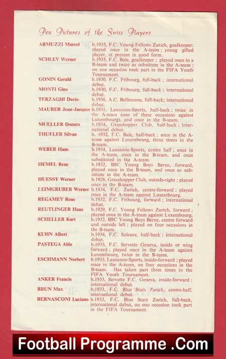 England v Switzerland 1956 - At The Dell + Duncan Edwards - Image 4