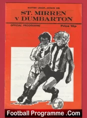 St Mirren v Dumbarton 1976 – Alex Ferguson Manager
