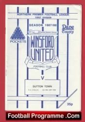 Winsford United v Sutton Town 1988
