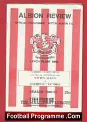 Witton Albion v Northwich Victoria 1986 – Charity Shield