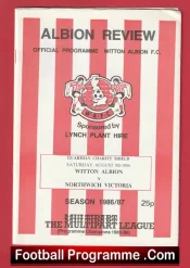 Witton Albion v Northwich Victoria 1986 – Charity Shield