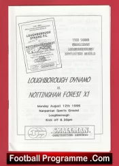  ✅Loughborough Dynamo v Nottingham Forest X1 1996 – Friendly Match Loughborough Dynamo v Nottingham Forest X1 1996 Friendly Match Football Programme .COM Football Programmes Memorabilia Football Programme .COM Football Programmes Memorabilia