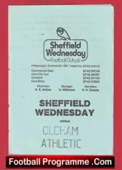 Sheffield Wednesday v Oldham Athletic 1986 – Reserves Match