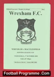 Wrexham v Macclesfield 2003 – Reserves Match