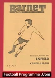 Barnet v Enfield 1985 – Reserves Match