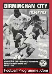 Birmingham City v Sheffield Wednesday 1997 – Reserves Match