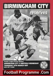 Birmingham City v Sheffield Wednesday 1997 – Reserves Match