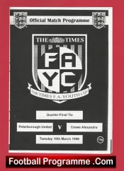 Peterborough United v Crewe Alexandra 1998 – FA Youth Cup