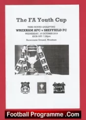 Wrexham v Sheffield 2019 – FA Youth Cup