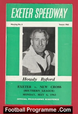  ✅Exeter Speedway v Cradley Heath 1963 Exeter Speedway v Cradley Heath 1963 Football Programme .COM Football Programmes Memorabilia Football Programme .COM Football Programmes Memorabilia