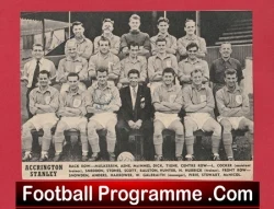 Accrington Stanley Football Club Multi Autographed Signed 1957 - football programme