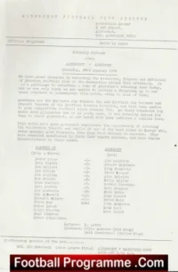 Aldershot v Aberdeen 1984 – Friendly Match – Single Sheet Alex Ferguson