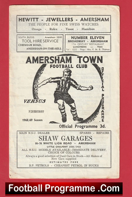 Amersham Town v Pinehurst 1968 - Image 2