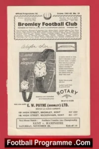 Bromley v Tonbridge 1961