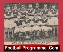 Burnley Football Club Multi Autographed Signed 1954 1955 - football programme