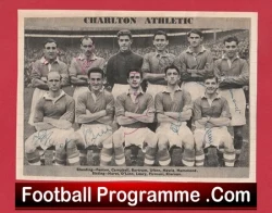 Charlton Athletic Football Club Multi Autographed Signed 1953 1954 - football programme