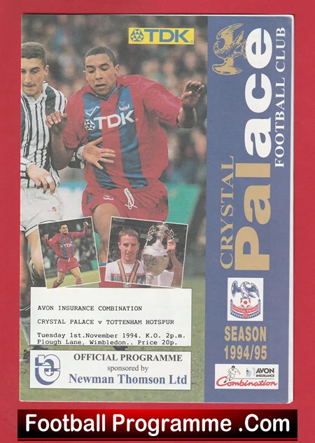 Crystal Palace v Tottenham 1994 - Reserves Match - Image 2