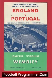 England v Portugal 1961 + Bobby Charlton + Eusebio
