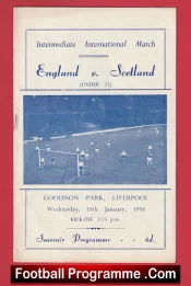 England v Scotland 1958 – Under 23s at Goodison Park Everton