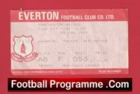 Everton v Manchester United 1989 – Match Ticket