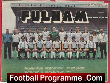Fulham Football Club Multi Autographed Signed Picture 1976 + Bobby Moore - Image 2