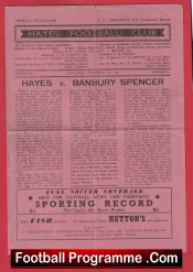 Hayes v Banbury Spencer 1949 – FA Cup Prelims