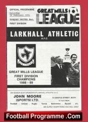 Larkhall Athletic v Torquay United 1991 – Reserves Match