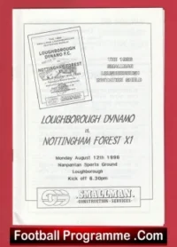 Loughborough Dynamo v Nottingham Forest XI 1996 – Friendly Match