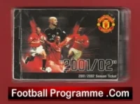 Manchester United Man Utd Season Ticket Book LMTB 2001 2002