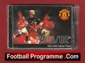 Manchester United Man Utd Season Ticket Book LMTB 2001 2002