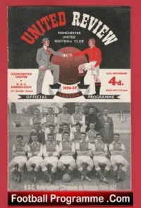 Manchester United v Anderlecht RSC 1956 – 1st European Game First
