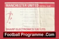 Manchester United v Chelsea 1986 – Football Ticket