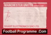 Manchester United v Hull City 1987 – Football Ticket