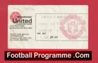 Manchester United v Manchester City 1976 – 1970’s Football Ticket