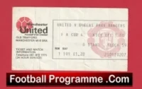 Manchester United v QPR 1978 – FA Cup Football Ticket