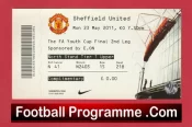 Manchester United v Sheffield United 2011 – Youth Cup Final Ticket