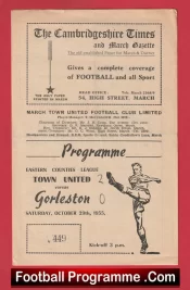 March Town United v Gorleston 1955 – Eastern Counties League