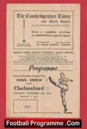 March Town v Chelmsford 1955