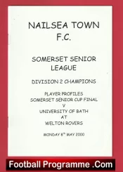 Nailsea Town v University Of Bath 2000 – Somerset Senior Cup Final