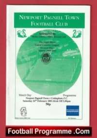Newport Pagnel Town v Cottingham 2001 – Match Day Programme