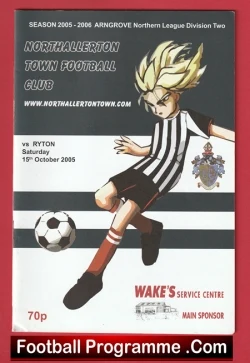 Northallerton Town v Ryton 2005 - football programme