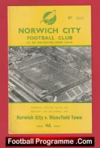 Norwich City v Mansfield Town 1959