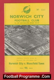 Norwich City v Mansfield Town 1959