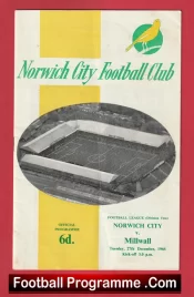 Norwich City v Millwall 1966