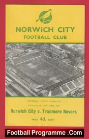 Norwich City v Tranmere Rovers 1959