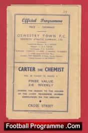 Oswestry Town v Halesowen Town 1947 – to clear