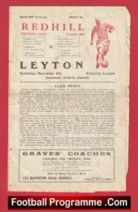 Redhill v Leyton 1940s ?